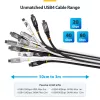 StarTech.com Kabel USB4 3 m (10 stóp), 20 Gb/s, z certyfikatem USB-IF, przewód USB-C, PD 60 W, 4K 120 Hz DP 2.1, powłoka TPE, czarny kabel USB-C