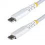 StarTech.com 3 m (10 stóp) biały kabel ładujący USB-C, 60 W (3 A) PD, dwuwarstwowa oplot nylon/TPE, wytrzymały przewód ładujący USB-C, kabel ładujący do laptopa USB 2.0