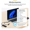 StarTech.com 4-Portowy Hub USB-A, 5 Gb/s, Zasilany z magistrali, USB-A do 4x Mini hub USB-A, Dodatkowo długi kabel hosta 2 stopy/61 cm, Tworzywo PCR, Przenośny hub USB do komputera stacjonarnego / laptopa