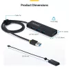 StarTech.com 4-Portowy Hub USB-A, 5 Gb/s, Zasilany z magistrali, USB-A do 4x Mini hub USB-A, Dodatkowo długi kabel hosta 2 stopy/61 cm, Tworzywo PCR, Przenośny hub USB do komputera stacjonarnego / laptopa