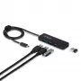 StarTech.com 4-portowy hub USB-C, 5 Gb/s, zasilany z magistrali, USB-C do 4x USB-A Mini Hub, dodatkowo długi kabel hosta 61 cm, plastik PCR, przenośny hub USB do komputera stacjonarnego / laptopa