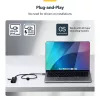 StarTech.com 4-portowy hub USB-C, 5 Gb/s, zasilany z magistrali, USB-C do 4x USB-A Mini Hub, dodatkowo długi kabel hosta 61 cm, plastik PCR, przenośny hub USB do komputera stacjonarnego / laptopa