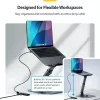 StarTech.com 4-portowy hub USB-C, 5 Gb/s, zasilany z magistrali, USB-C do 4x USB-A Mini Hub, dodatkowo długi kabel hosta 61 cm, plastik PCR, przenośny hub USB do komputera stacjonarnego / laptopa