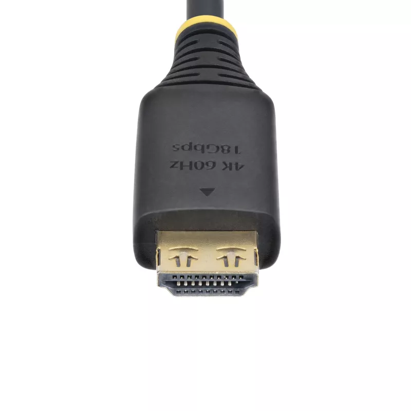 StarTech.com 30cm (1ft) High Speed HDMI kabel z Gripping Connectors, 4K 60Hz/1440p 144Hz, HDR10/HDCP 2.2/ARC, 18Gbps, UHD HDMI Cord for TV/Monitor/Display, TPE Jacket