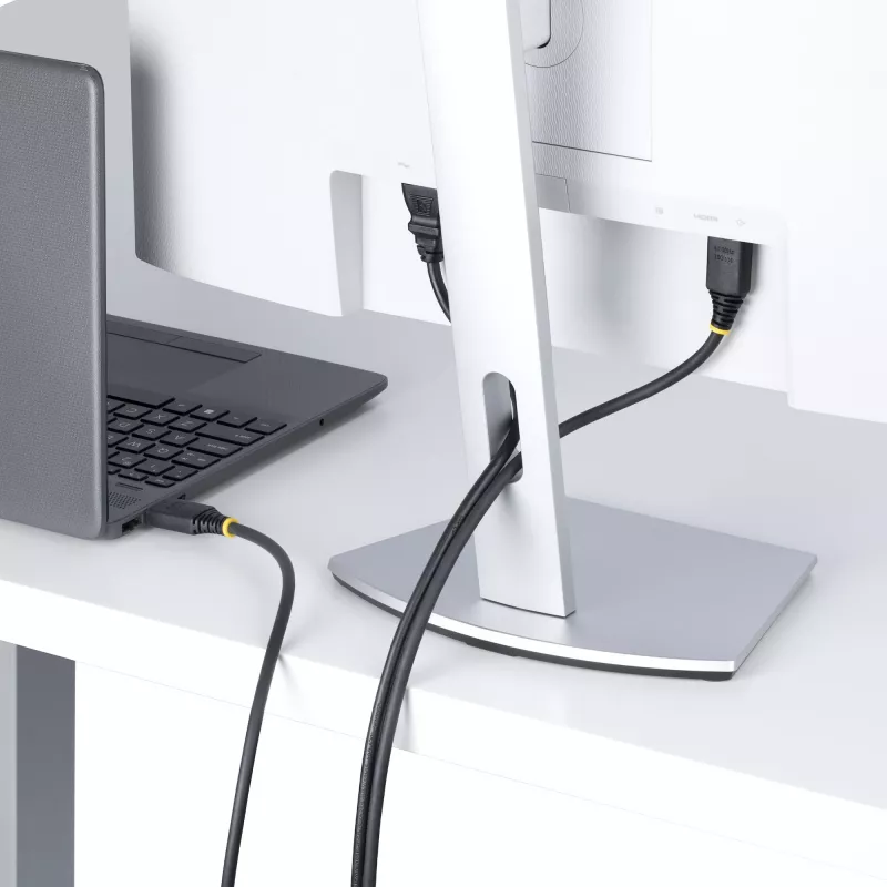 StarTech.com 30cm (1ft) High Speed HDMI kabel z Gripping Connectors, 4K 60Hz/1440p 144Hz, HDR10/HDCP 2.2/ARC, 18Gbps, UHD HDMI Cord for TV/Monitor/Display, TPE Jacket