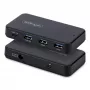 StarTech.com 4-portowy hub USB-C i USB-A, 5 Gb/s, z własnym zasilaniem, kabel hosta 2-w-1 USB-C i USB-A, 1x USB-C i 3x USB-A (1x BC 1.2), zasilacz 36 W w zestawie