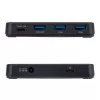 StarTech.com 4-portowy hub USB-C i USB-A, 5 Gb/s, z własnym zasilaniem, kabel hosta 2-w-1 USB-C i USB-A, 1x USB-C i 3x USB-A (1x BC 1.2), zasilacz 36 W w zestawie