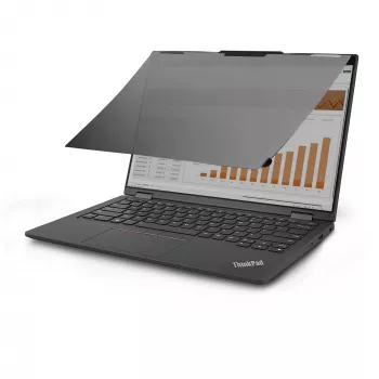 StarTech.com Lenovo X13 Yoga Gen 4 Bright Privacy Screen Filter z dotykiem, Flip-Over, 75% przepuszczalności światła, antyodblaskowy filtr prywatyzujący, kąt widzenia +/- 30°