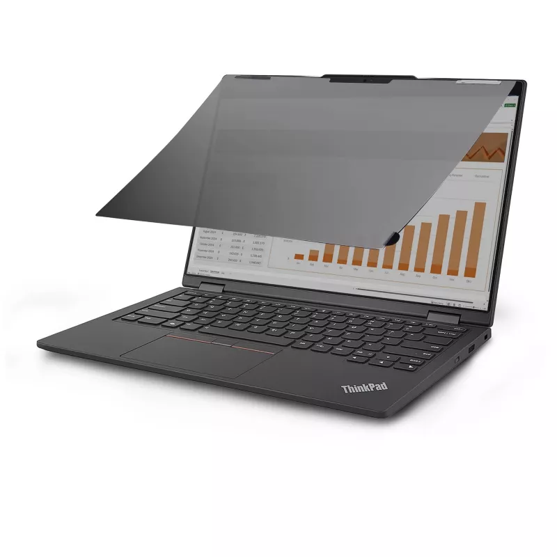 StarTech.com Lenovo X13 Yoga Gen 4 Bright Privacy Screen Filter z dotykiem, Flip-Over, 75% przepuszczalności światła, antyodblaskowy filtr prywatyzujący, kąt widzenia +/- 30°