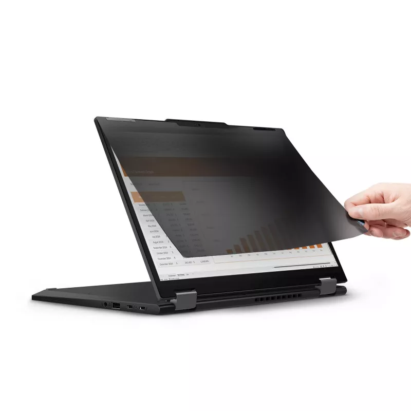 StarTech.com Lenovo X13 Yoga Gen 4 Bright Privacy Screen Filter z dotykiem, Flip-Over, 75% przepuszczalności światła, antyodblaskowy filtr prywatyzujący, kąt widzenia +/- 30°