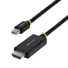 StarTech.com Kabel przejściówki Mini DisplayPort do HDMI 1 m, 4K 60 Hz z HBR3/HDCP 2.3/DPCP, MDP do HDMI 2.0, aktywny konwerter sygnału wideo, Mini DisplayPort z komputera stacjonarnego do monitora HDMI