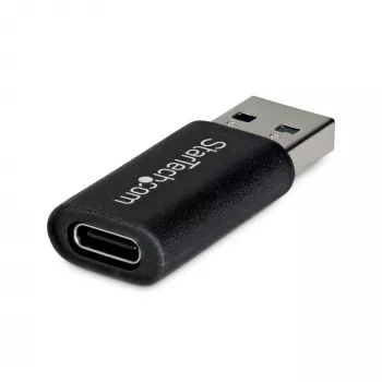 StarTech.com Adapter USB-A na USB-C, wtyk USB-A na gniazdo USB-C, USB 10 Gb/s, 5 V 900 mA, adapter USB na USB-C do ładowarek/hubów USB-A