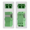 StarTech.com LC do LC Adapter 10-pak, OS2 jednomodowy ślad SC światłowodowy sprzęgacz LC bez kołnierza, adapter duplex LC/APC