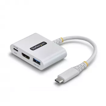 StarTech.com USB-C do HDMI wieloportowy adapter z ładowaniem PD 140 W, HDMI 4K 60 Hz, hub USB 5 Gb/s, minidok do MacBooka / Della / Thinkpada / HP / iPada / tabletów