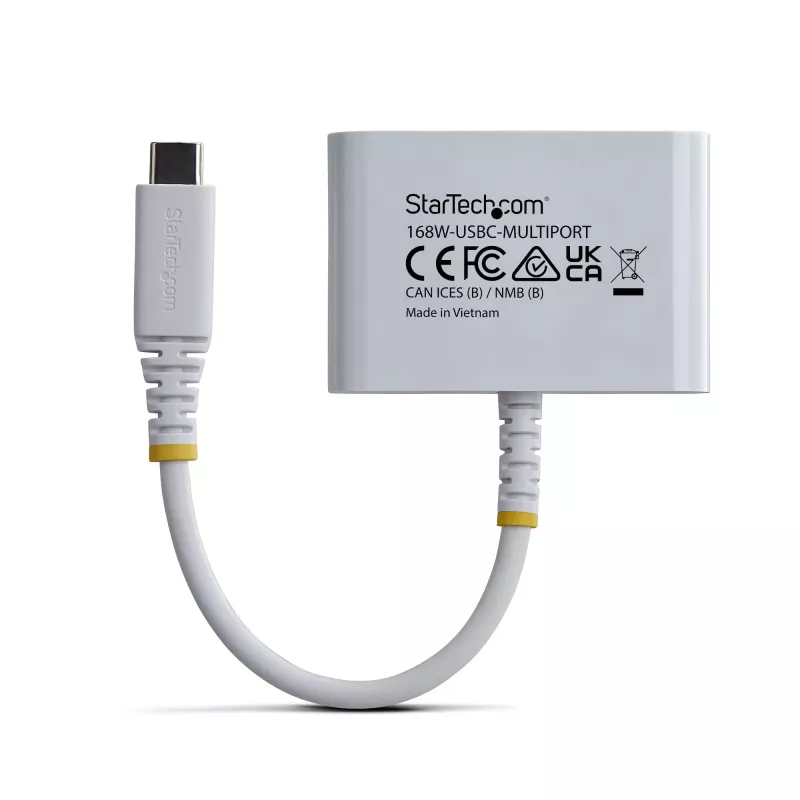 StarTech.com USB-C do HDMI wieloportowy adapter z ładowaniem PD 140 W, HDMI 4K 60 Hz, hub USB 5 Gb/s, minidok do MacBooka / Della / Thinkpada / HP / iPada / tabletów