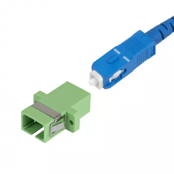 StarTech.com Złącze SC na SC 10-pak, OS2 Single Mode SC złącze światłowodowe z kołnierzem, adapter simplex SC/APC