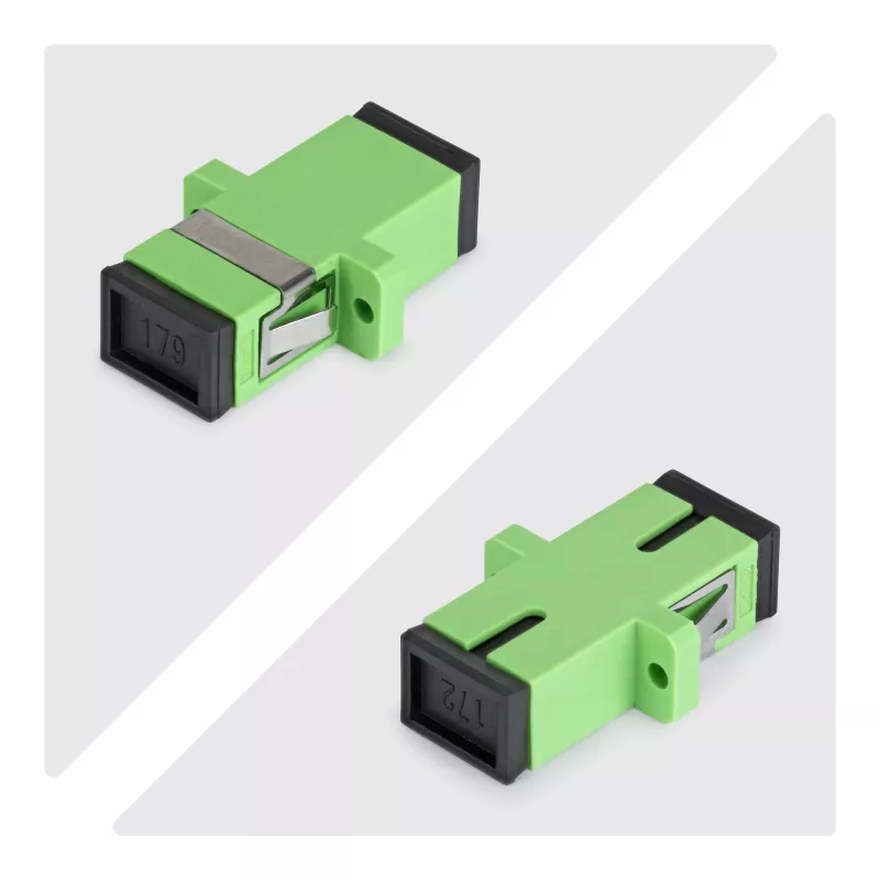 StarTech.com Złącze SC na SC 10-pak, OS2 Single Mode SC złącze światłowodowe z kołnierzem, adapter simplex SC/APC