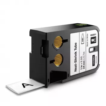 DYMO XTL Rurki termokurczliwe do etykiet | 24 mm x 2,7 m | czarny na białym