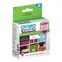 Oryginalne etykiety DYMO LabelWriter Durable | 25 mm x 54 mm | Biały polipropylen | 160 etykiet samoprzylepnych | Wysoka wydajność | Do drukarek etykiet LabelWriter