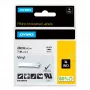 DYMO Rhino Przemysłowe etykiety winylowe | 24 mm x 5,5 m | Czarny nadruk na białym | Samoprzylepne | do LabelManager i Rhino