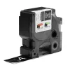 DYMO Rhino Przemysłowe Etykiety Winylowe | 24 mm x 5,5 m | Biały Druk na Czarnym | Samoprzylepne | do LabelManager i Rhino