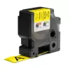 DYMO Rhino Industrial Heat-Shrink kabel Label Tubes | 24 mm x 1,5 m | Czarny nadruk na żółtym | do Rhino Label Makers