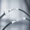 DYMO Rhino Industrial Heat-Shrink kabel Label Tubes | 24 mm x 1,5 m | Czarny nadruk na żółtym | do Rhino Label Makers
