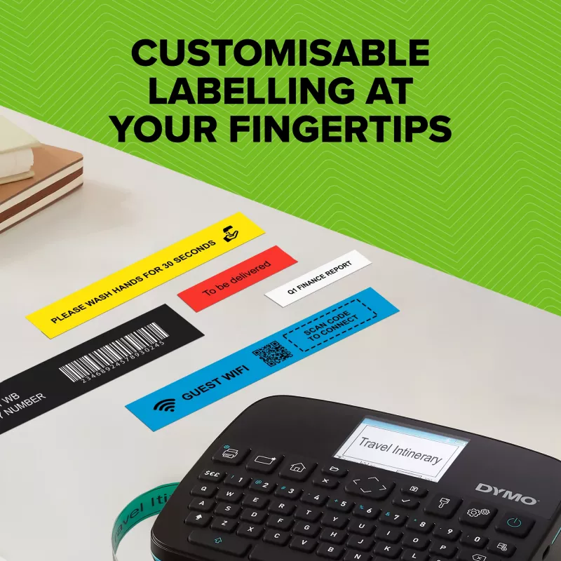 DYMO LabelManager Executive 640 CB Przenośny Zestaw Drukarki Etykiet z Torbą i 3 Kasetami | Kompaktowy Producent Etykiet QWERTY | Łączność Bluetooth i USB | Kompatybilny z Etykietami D1