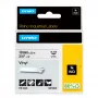 DYMO Rhino Industrial Vinyl Labels | 19 mm x 5.5 m | Czarny Print on biały | Self-Adhesive | for Rhino & LabelManager Label Makers