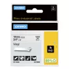 DYMO Rhino Industrial Vinyl Labels | 19 mm x 5.5 m | Czarny Print on biały | Self-Adhesive | for Rhino & LabelManager Label Makers