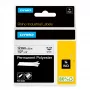 Etykiety DYMO Rhino Industrial Permanent Polyester | 12 mm x 5,5 m | Czarny nadruk na białym | Samoprzylepne | do drukarek etykiet Rhino i LabelManager