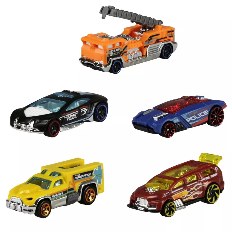 Hot Wheels 5-Car Pack asortyment, Zestaw pojazdów, 3 lat(a), Różne kolory
