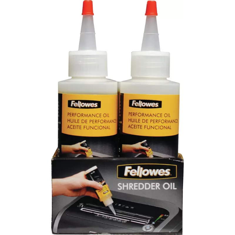 Fellowes Shredder Oil 120ml, Olej smarujący, 0,12 L, Wielokolorowy, 44,5 mm, 44,5 mm, 161,9 mm