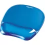 Fellowes mysz Mat Wrist Support - Crystals Gel mysz Pad with Non Slip Rubber Base - Ergonomic mysz Mat for Computer, Laptop, Home Office Use - Kompatybilny with Laser and Optical Mice - niebieski