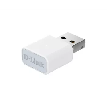 D-Link N300 Wi-Fi 4 Adapter USB, przewodowa i bezprzewodowa, USB, WLAN, biały