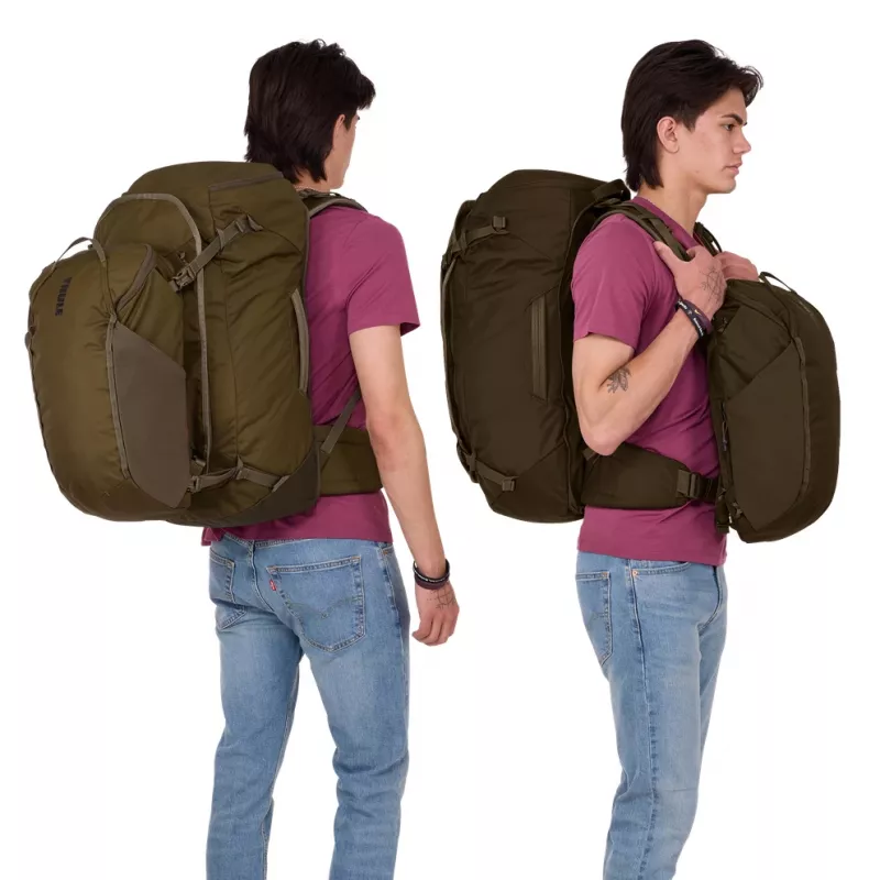 Thule TLPM270 Deep Khaki plecak turystyczny plecak podróżny poliester