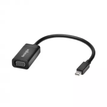 Kensington VM1000 Mini Display Port to VGA Adapter, 0.14 m, Mini DisplayPort 1.2, VGA, Męski, Żeński, 1920 x 1080 pikseli