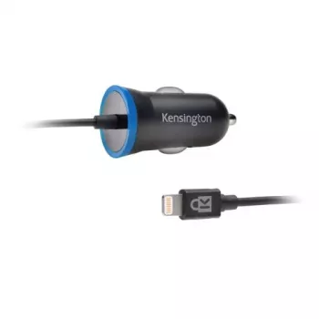 Kensington PowerBolt™ 2.4 Ładowarka samochodowa — Czarna, Auto, Gniazdo zapalniczki, 1 m, Czarna