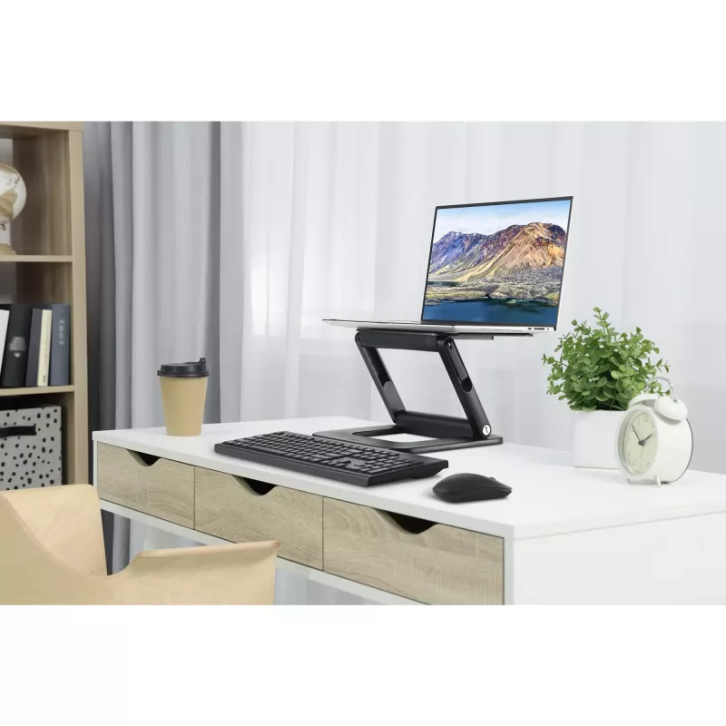 Kensington SmartFit EQ Regulowana podstawa pod laptop z wieloma kątami nachylenia, podstawka pod laptop, czarna, tworzywo sztuczne, 33 cm (13 cali), 40,6 cm (16 cali), 3 kg