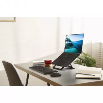 Kensington EQ Regulowana aluminiowa podstawka pod laptopa, Podstawka pod laptopa, Czarny, Aluminium, 25.4 cm (10 cali), 43.2 cm (17 cali), 3 kg