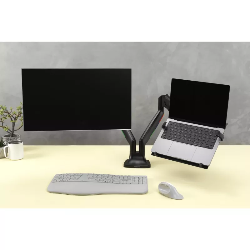 Uniwersalny uchwyt na laptopa do ramion monitorowych Kensington, 4,5 kg, czarny