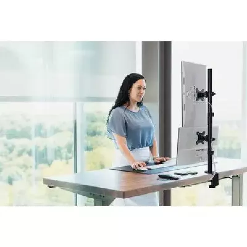 Kensington Pionowe Podwójne Ramię Do Monitora Z Mocowaniem Zaciskowym Udźwig 9 kg