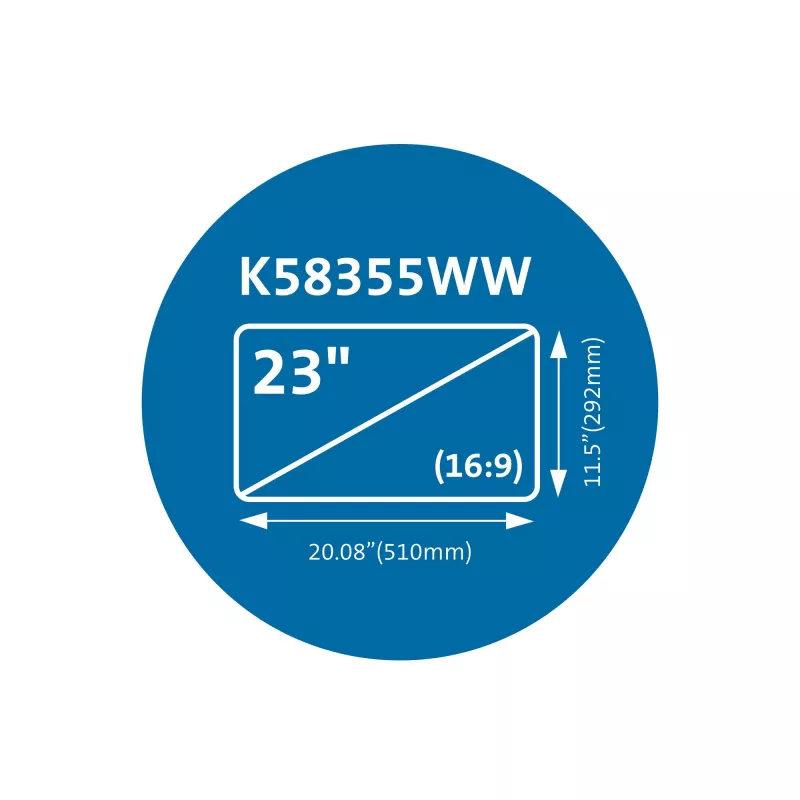 Kensington MagPro Magnetyczny Filtr Prywatności na Monitor 23” (16:9)