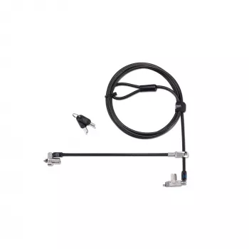 Kensington cienki N17 2.0 Keyed Dual Head Laptop Lock for Wedge-Shaped Slots