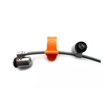 Kensington MicroSaver® Keyed Twin Laptop Lock, 2,2 m, okrągły klucz, stal