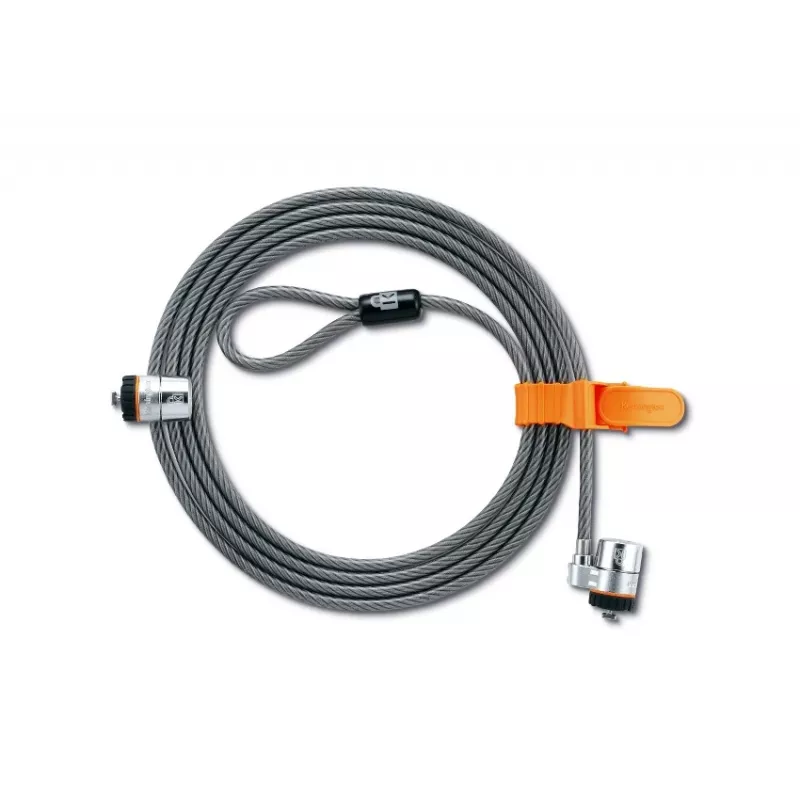 Kensington MicroSaver® Keyed Twin Laptop Lock, 2,2 m, okrągły klucz, stal