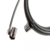 Kensington MicroSaver® Keyed Twin Laptop Lock, 2,2 m, okrągły klucz, stal