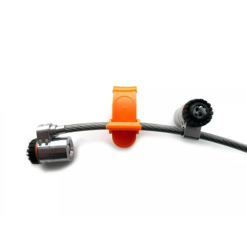 Kensington MicroSaver® Keyed Twin Laptop Lock, 2,2 m, okrągły klucz, stal