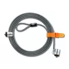 Kensington MicroSaver® Keyed Twin Laptop Lock, 2,2 m, okrągły klucz, stal