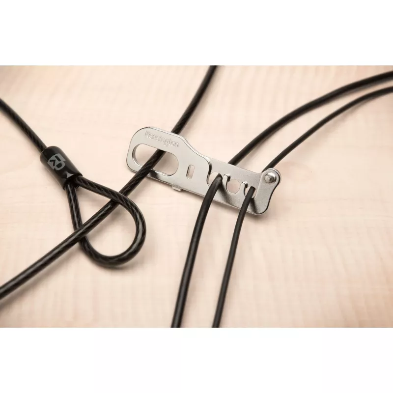 Kensington CableSaver Uchwyt biurkowy do blokowania kabli, Szary, Metal, 30 g, 120 cm, 80 cm, 118 cm